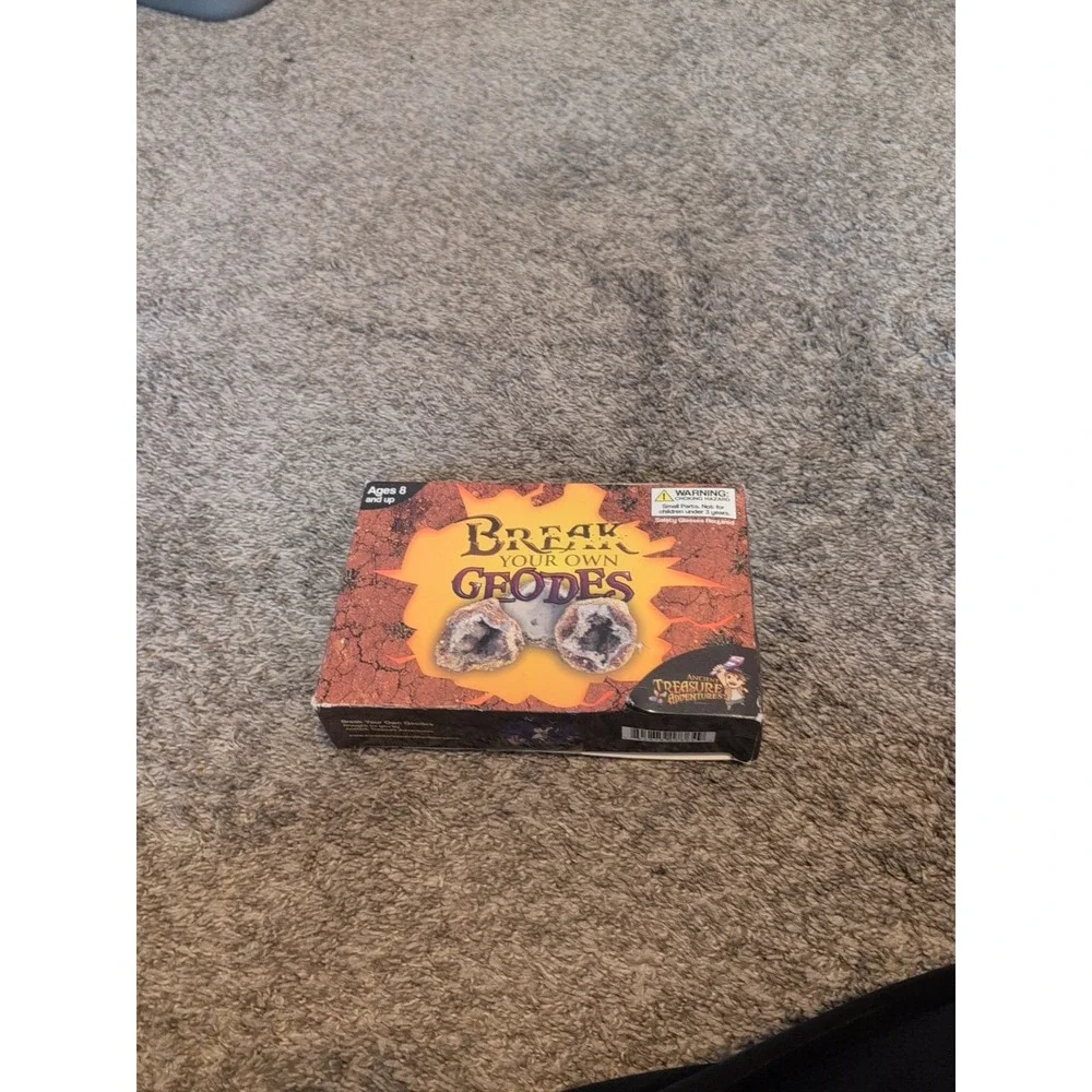 Ancient Treasure Adventures Break Your Own Geode Kit Crystal Mineral Specimen